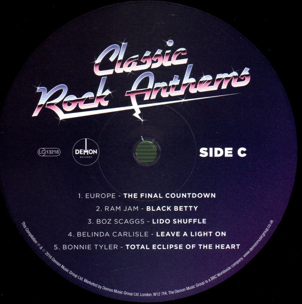 Various Artists - Classic Rock Anthems - Double Lp