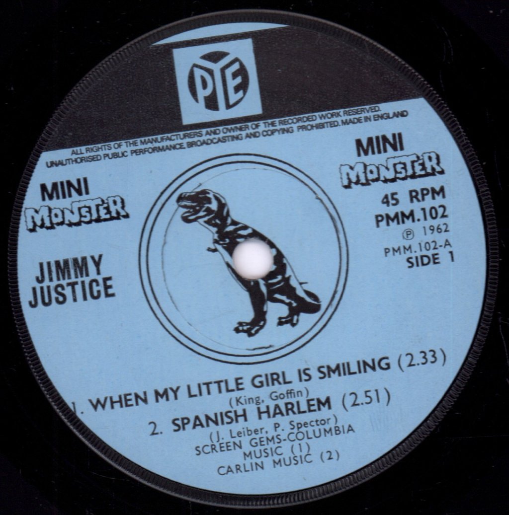 Jimmy Justice - When My Little Girl Is Smiling - 7 Inch