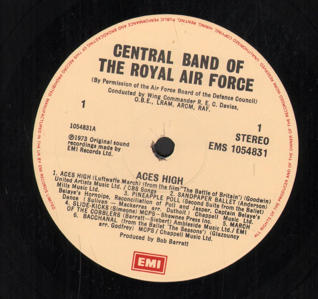 Central Band Of The Royal Air Force - Aces High - Lp