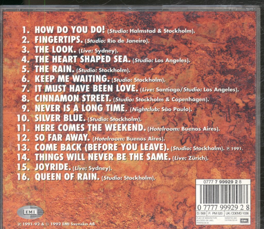 Roxette - Tourism - Cd