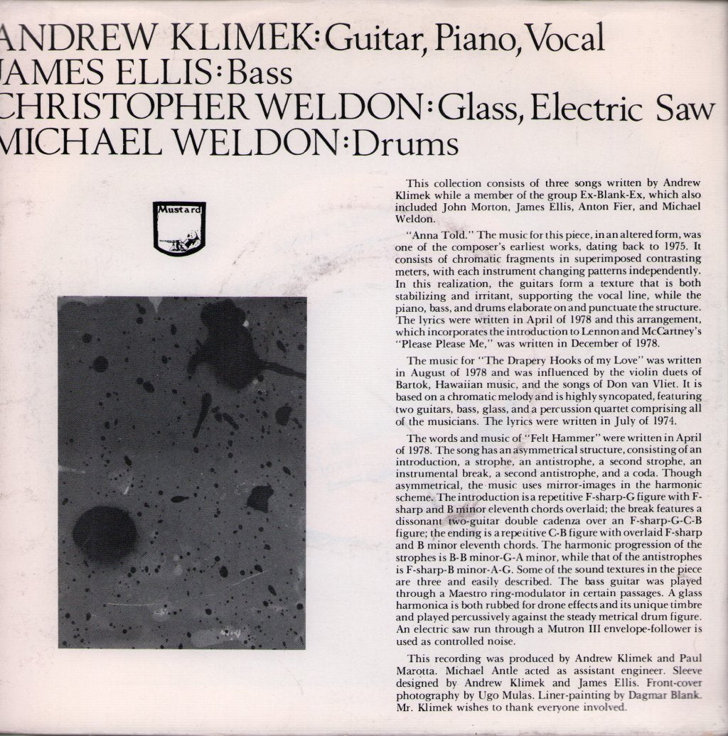 Andrew Klimek - Afterbathinginturpentine - 7 Inch