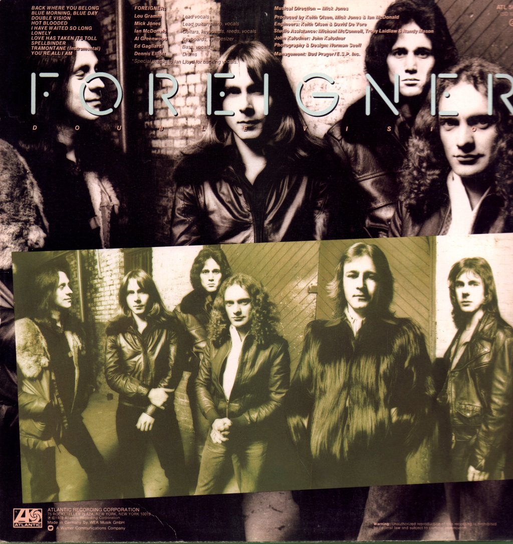 Foreigner - Double Vision - Lp