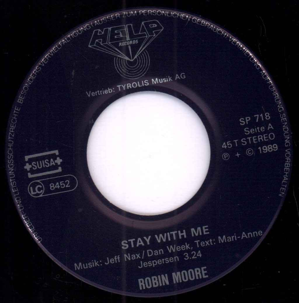 robin moore - Stay With Me - 7 Inch