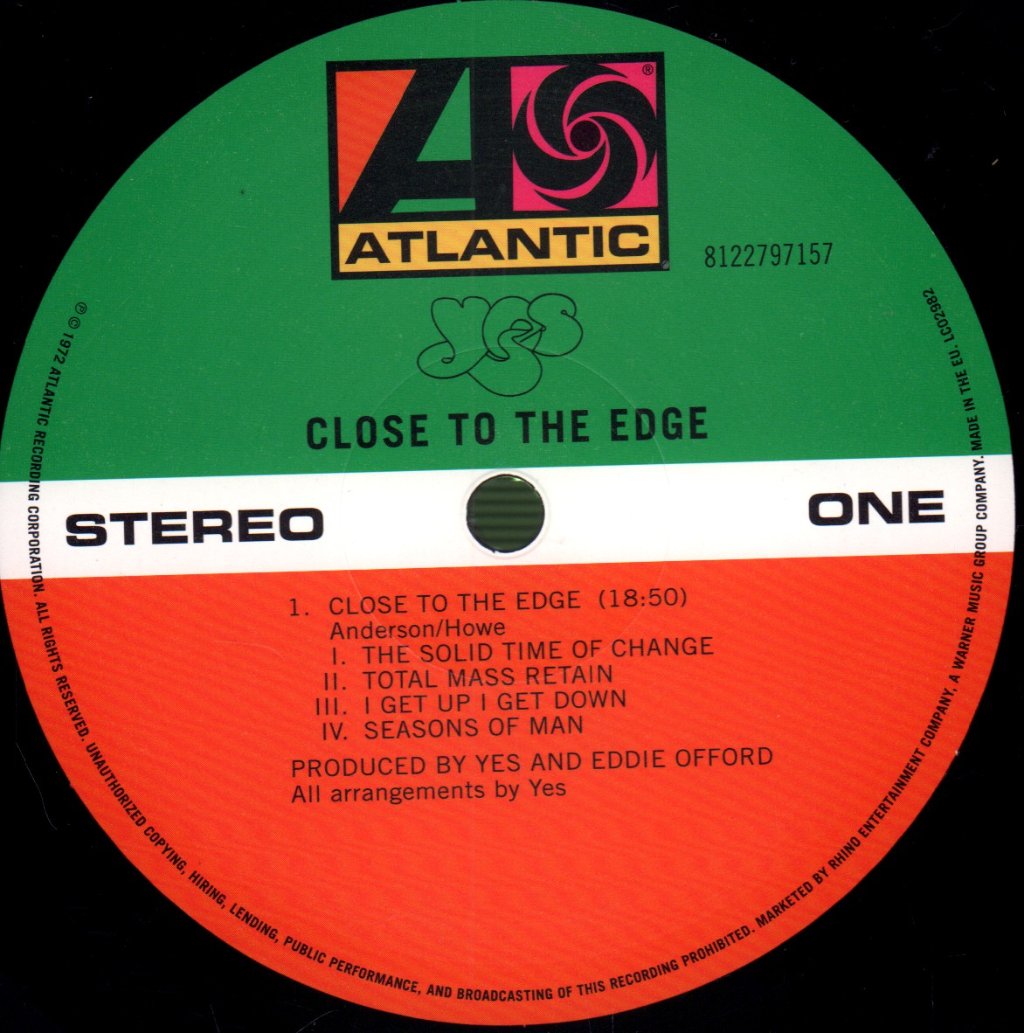 Yes - Close To The Edge - Lp