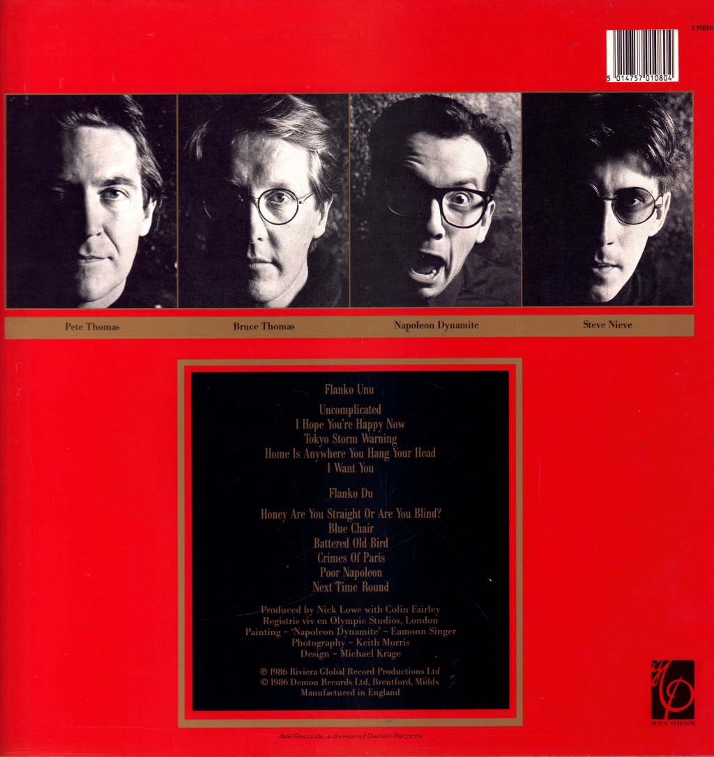 Elvis Costello And The Attractions - Blood & Chocolate - Lp