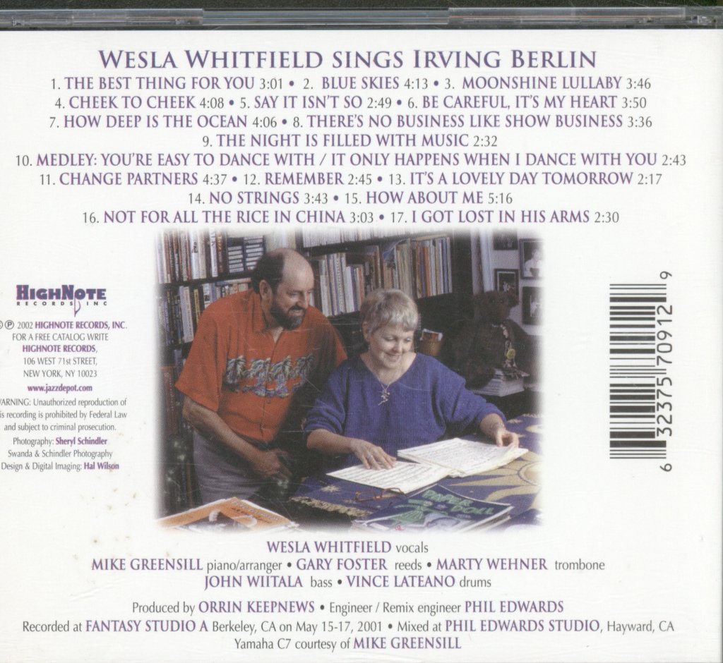 Wesla Whitfield - Best Thing For You Would Be Me - Cd