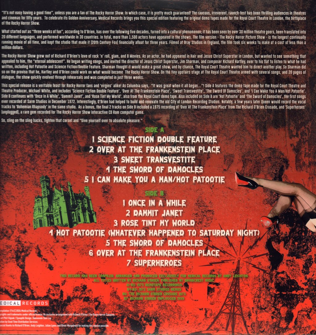 Richard O'brien - Rocky Horror Show (Richard O'Brien's Original Demotape Recordings) - Lp