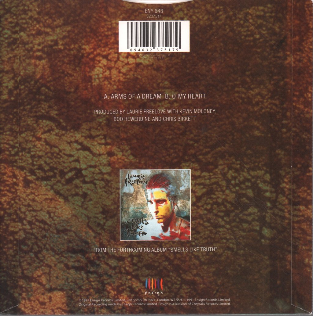 Laurie Freelove - Arms Of A Dream - 7 Inch