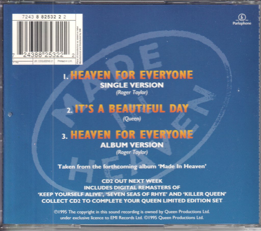 Queen - Heaven For Everyone - Cd