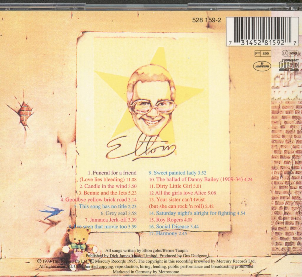 Elton John - Goodbye Yellow Brick Road - Cd