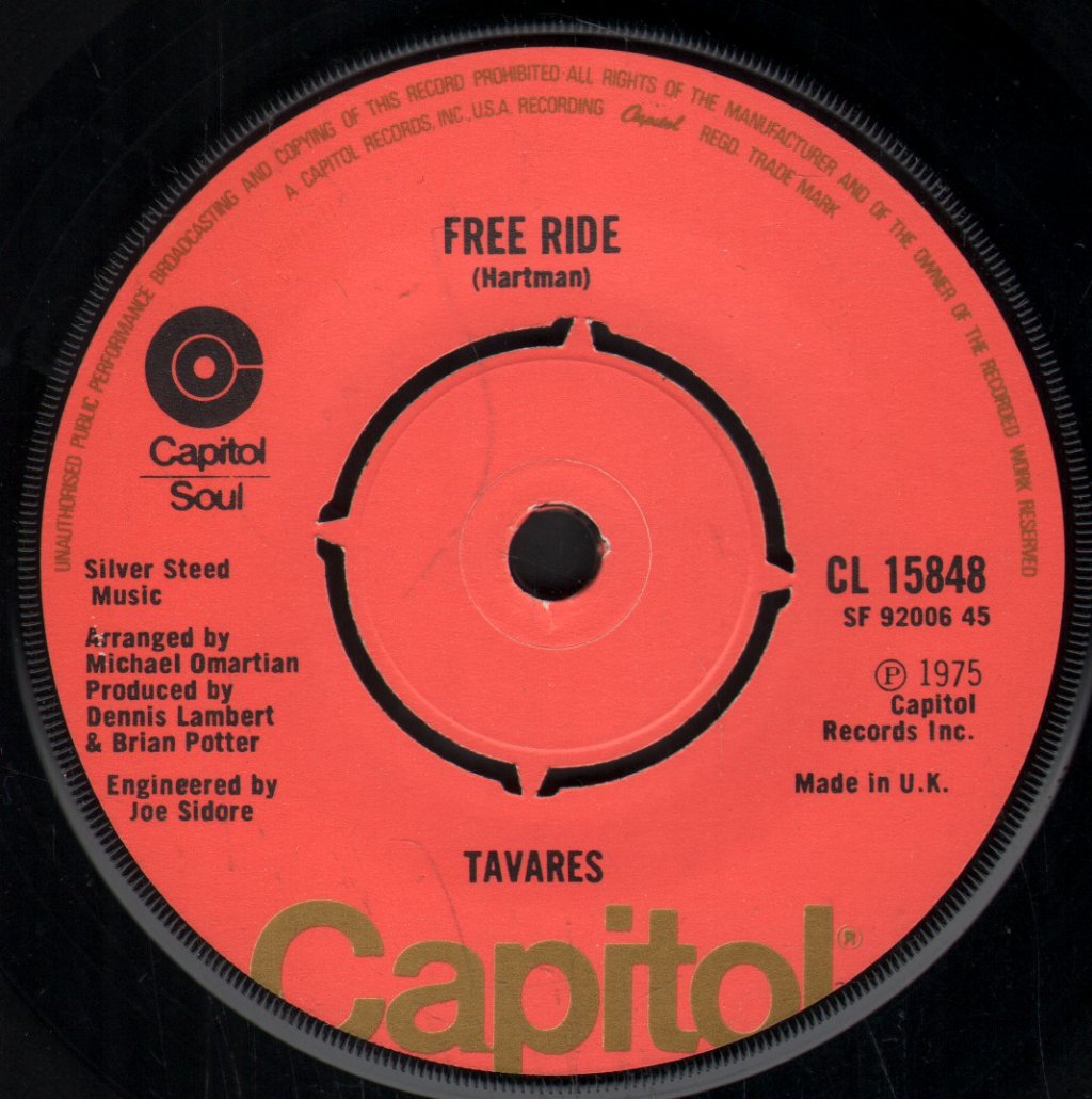 Tavares - Free Ride - 7 Inch