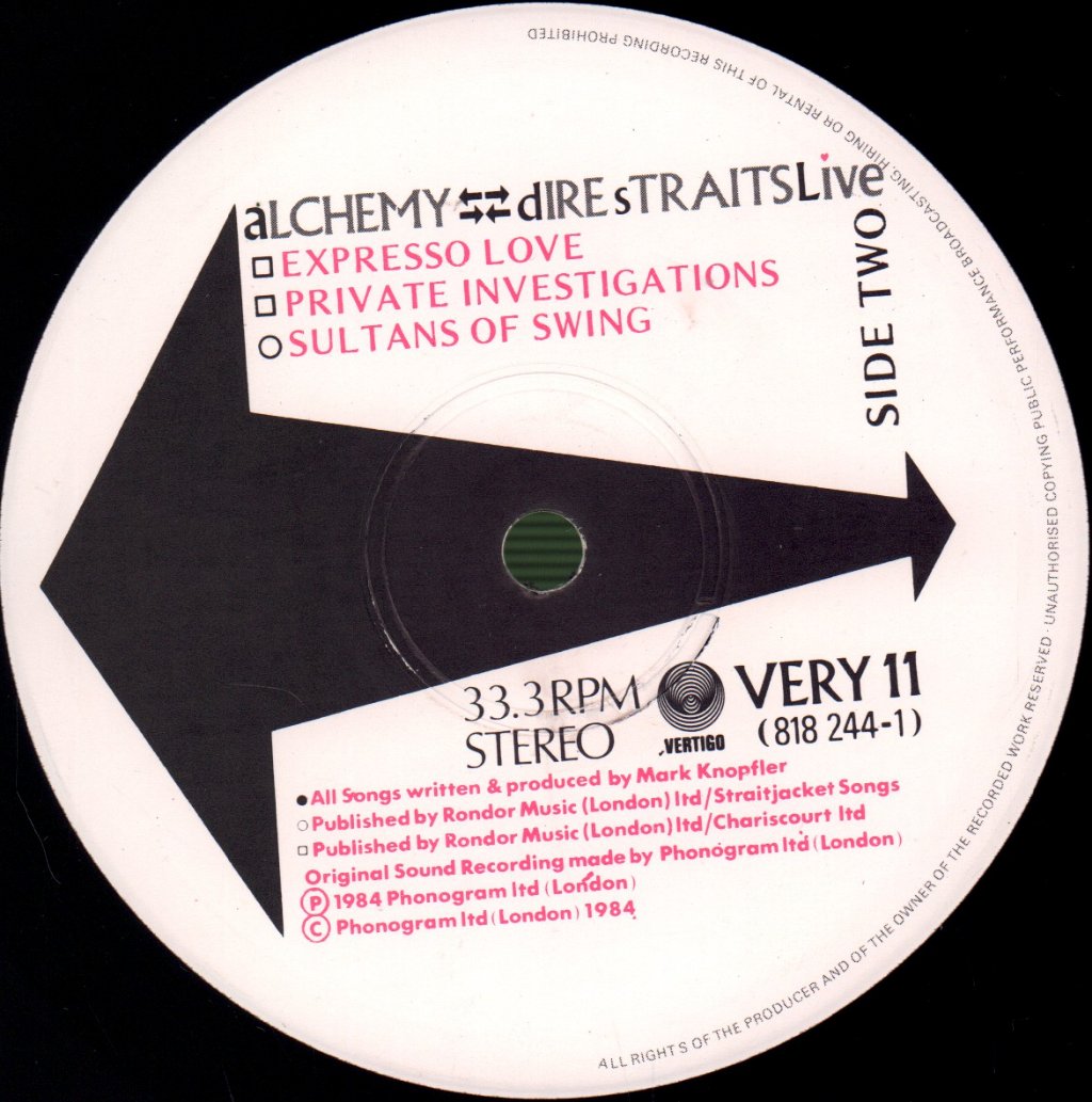 Dire Straits - Alchemy - Double Lp