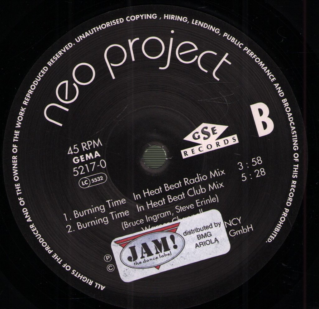 Neo Project - Burning Time - 12 Inch
