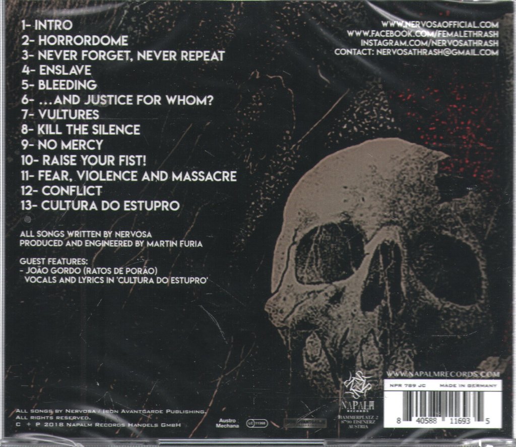 Nervosa - Downfall of Mankind - Cd