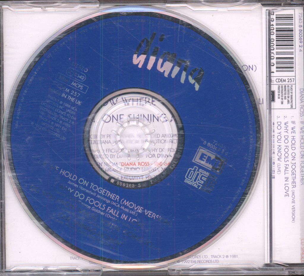 Diana Ross - If We Hold On Together - Cd