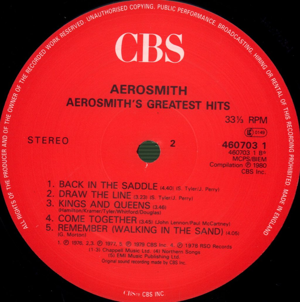 Aerosmith - Greatest Hits - Lp