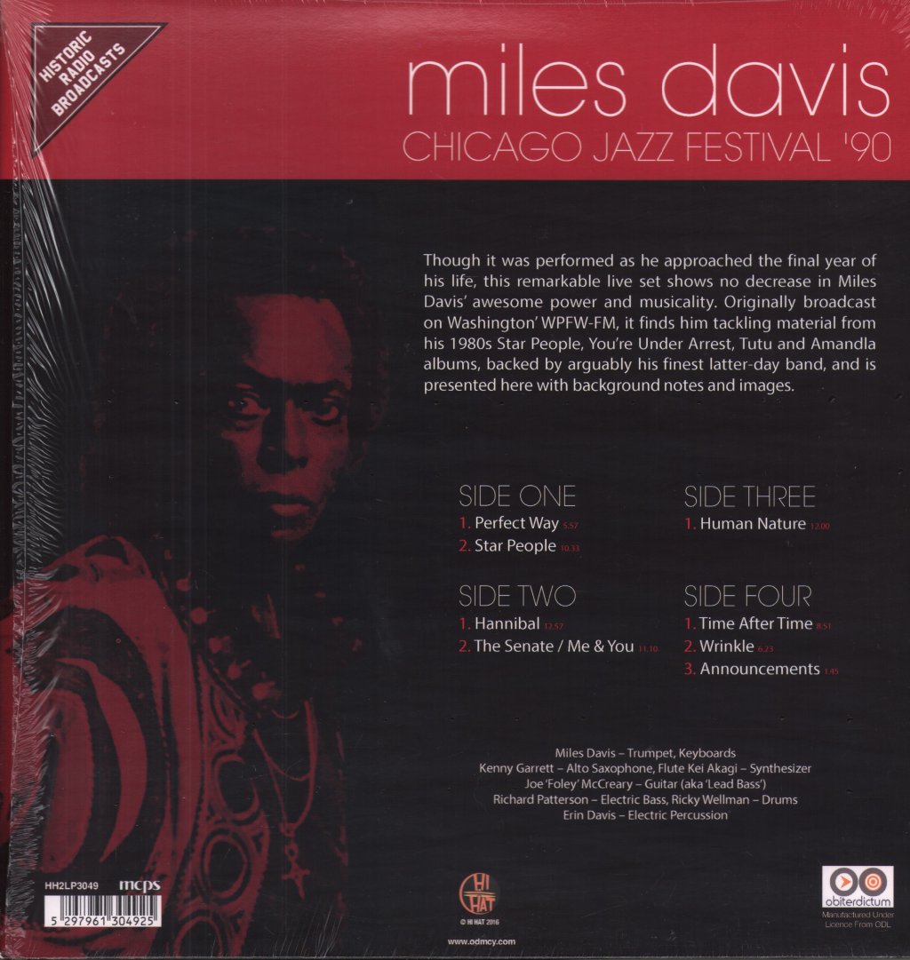 Miles Davis - Chicago Jazz Festival '90 - Double Lp