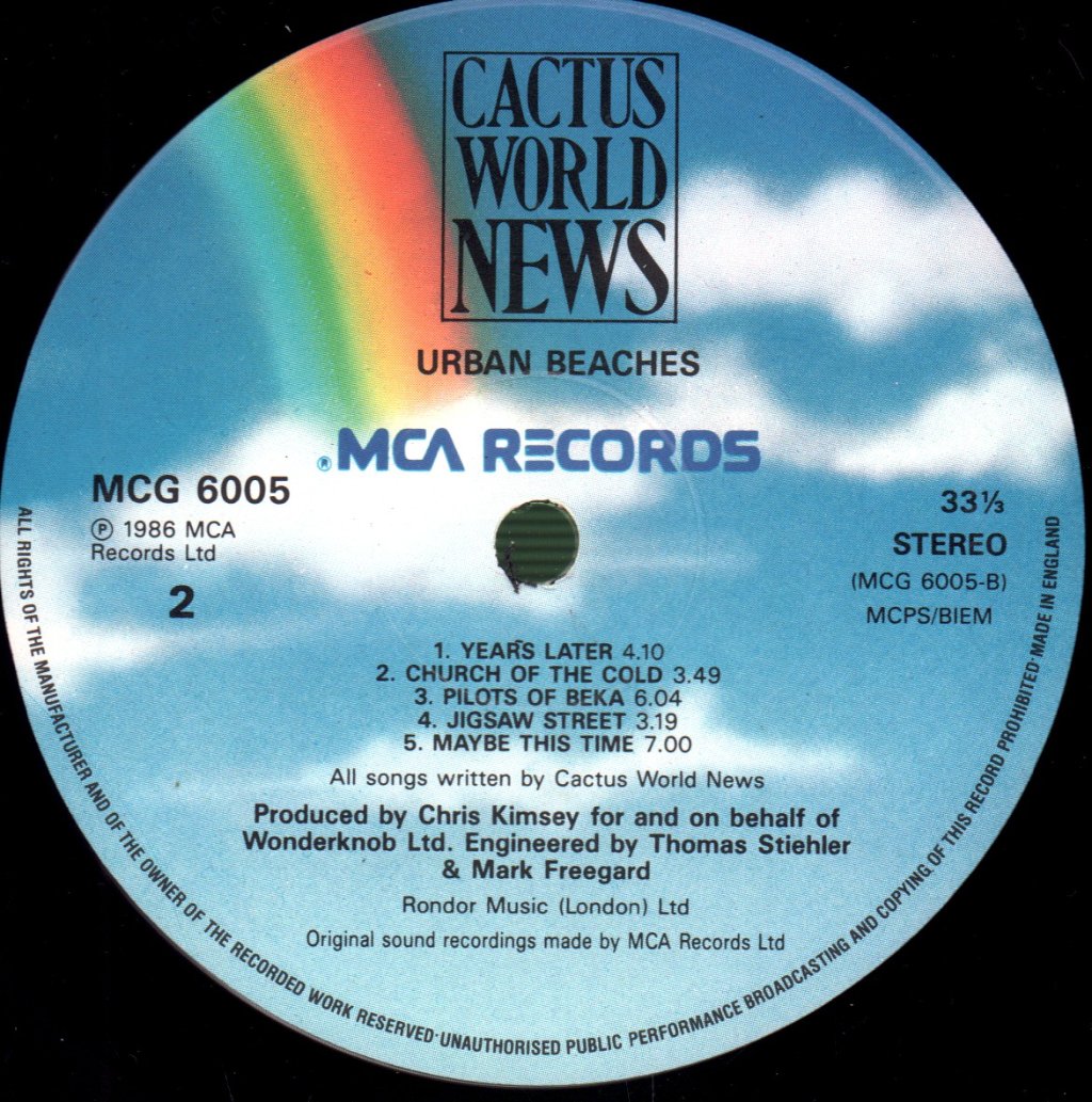 Cactus World News - Urban Beaches - Lp