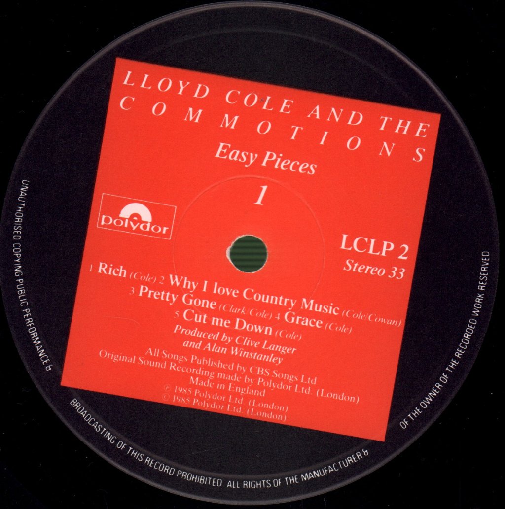 Lloyd Cole And The Commotions - Easy Pieces - Lp