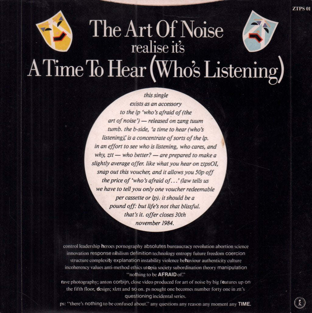 Art Of Noise - Close To The Edit - 7 Inch