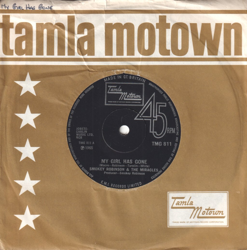 Miracles - My Girl Has Gone - 7 Inch