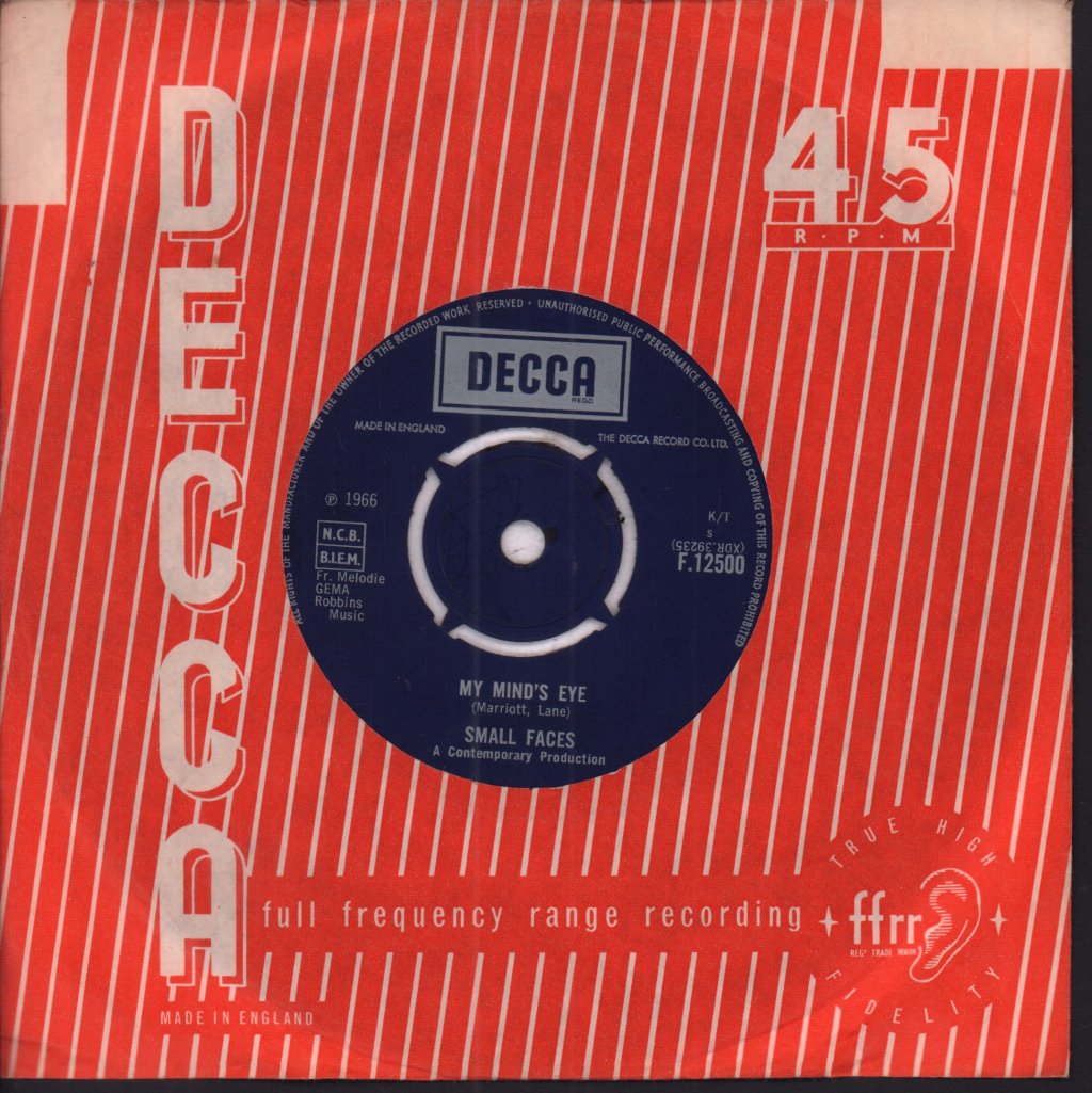 Small Faces - My Mind's Eye - 7 Inch