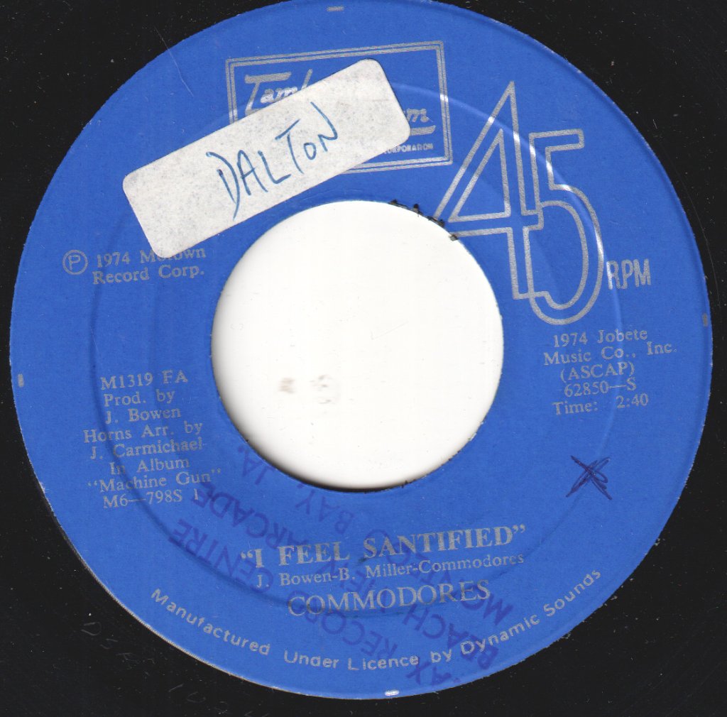 Commodores - I Feel Sanctified - 7 Inch
