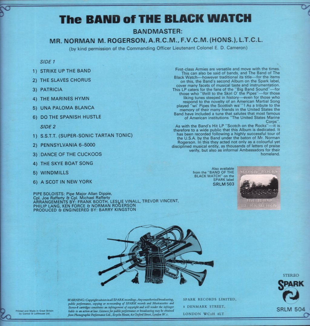 Band Of The Black Watch - Strike Up The Band - Lp