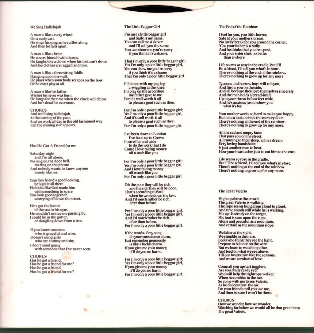 Richard & Linda Thompson - I Want To See The Bright Lights Tonight - Lp