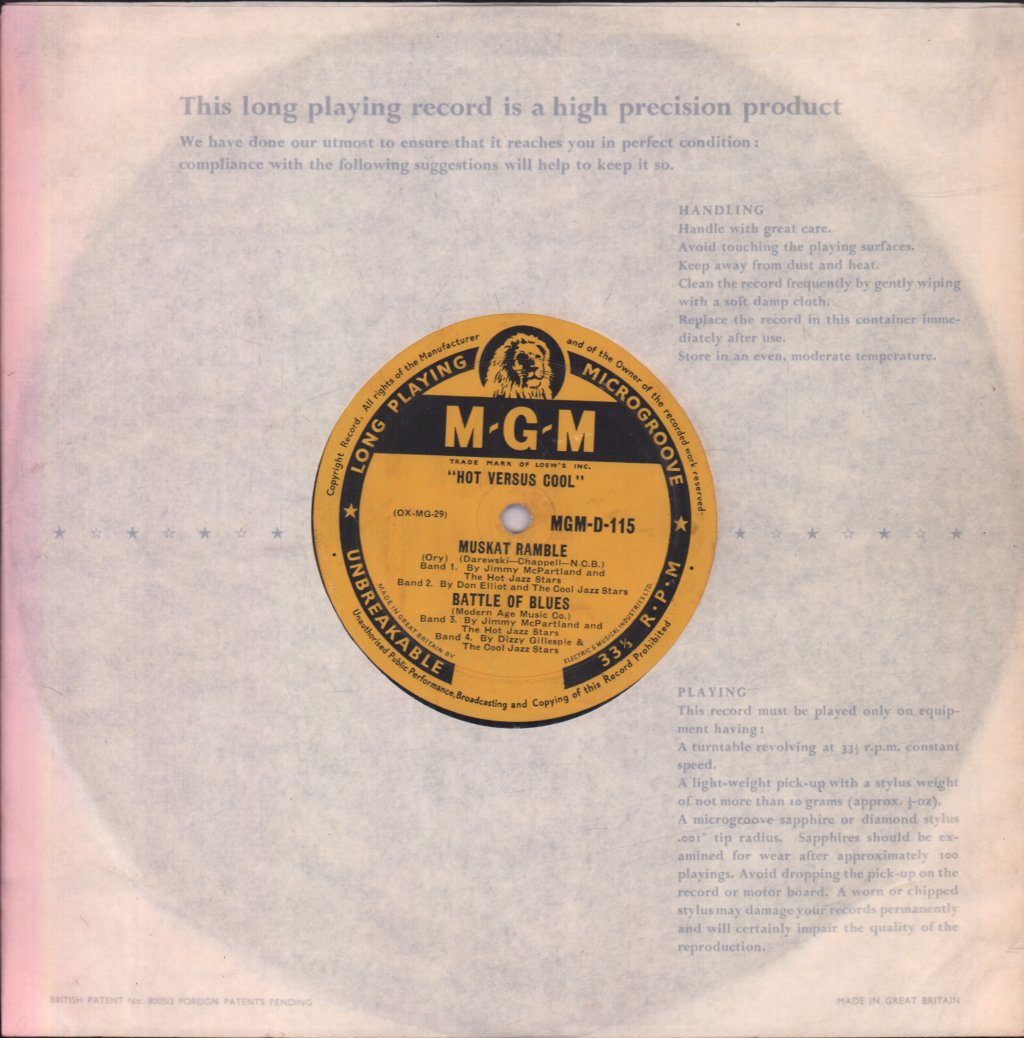 Various Artists - Hot Versus Cool - Lp
