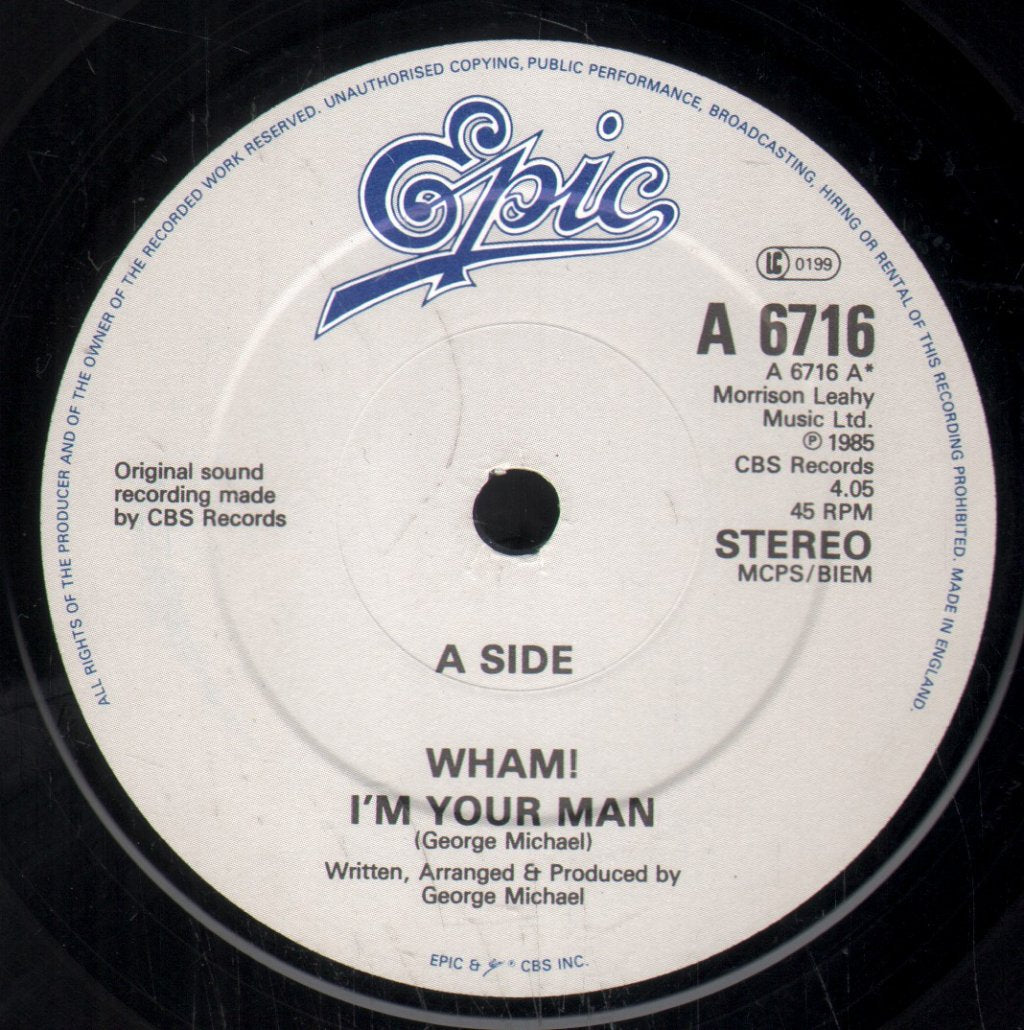Wham - I'm Your Man - 7 Inch