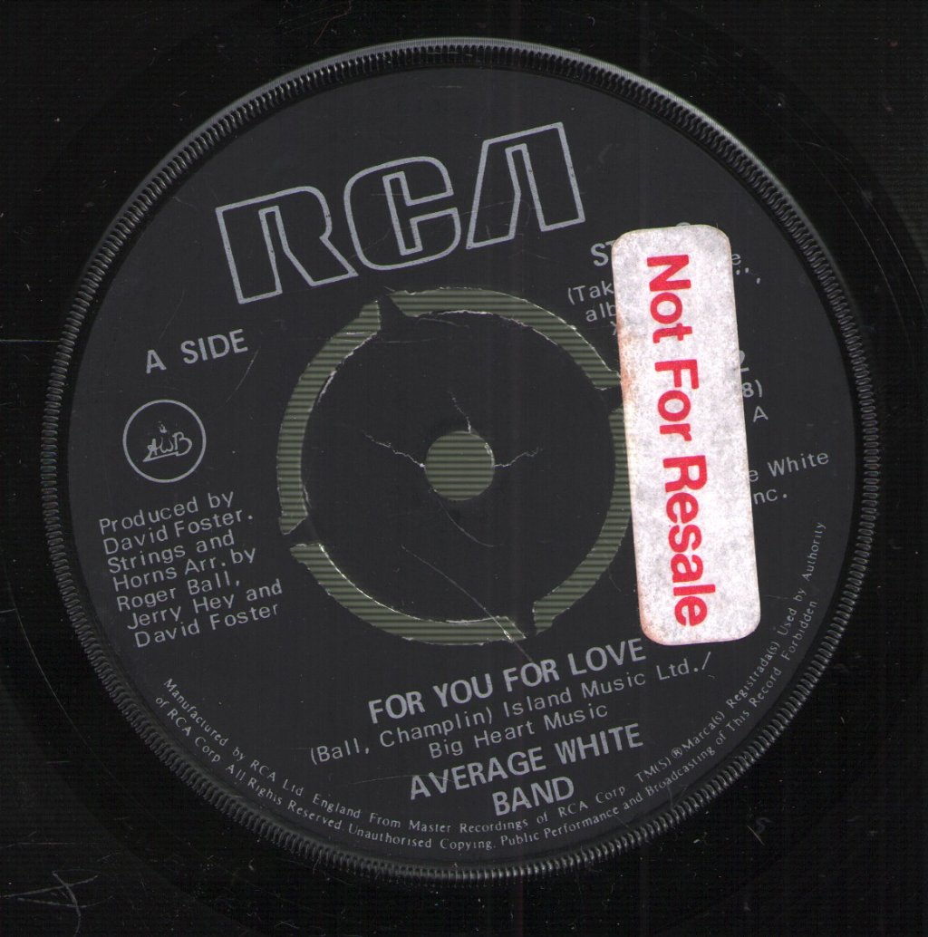 Average White Band - For You For Love - 7 Inch