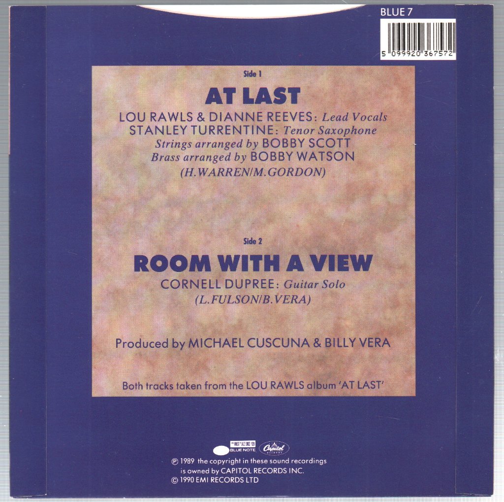 Lou Rawls - At Last - 7 Inch