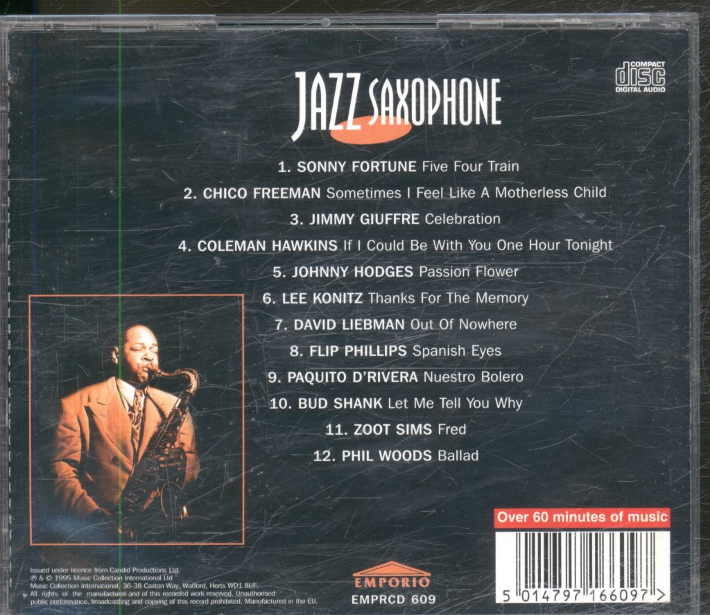 Various Artists - Jazz Saxophone - Cd