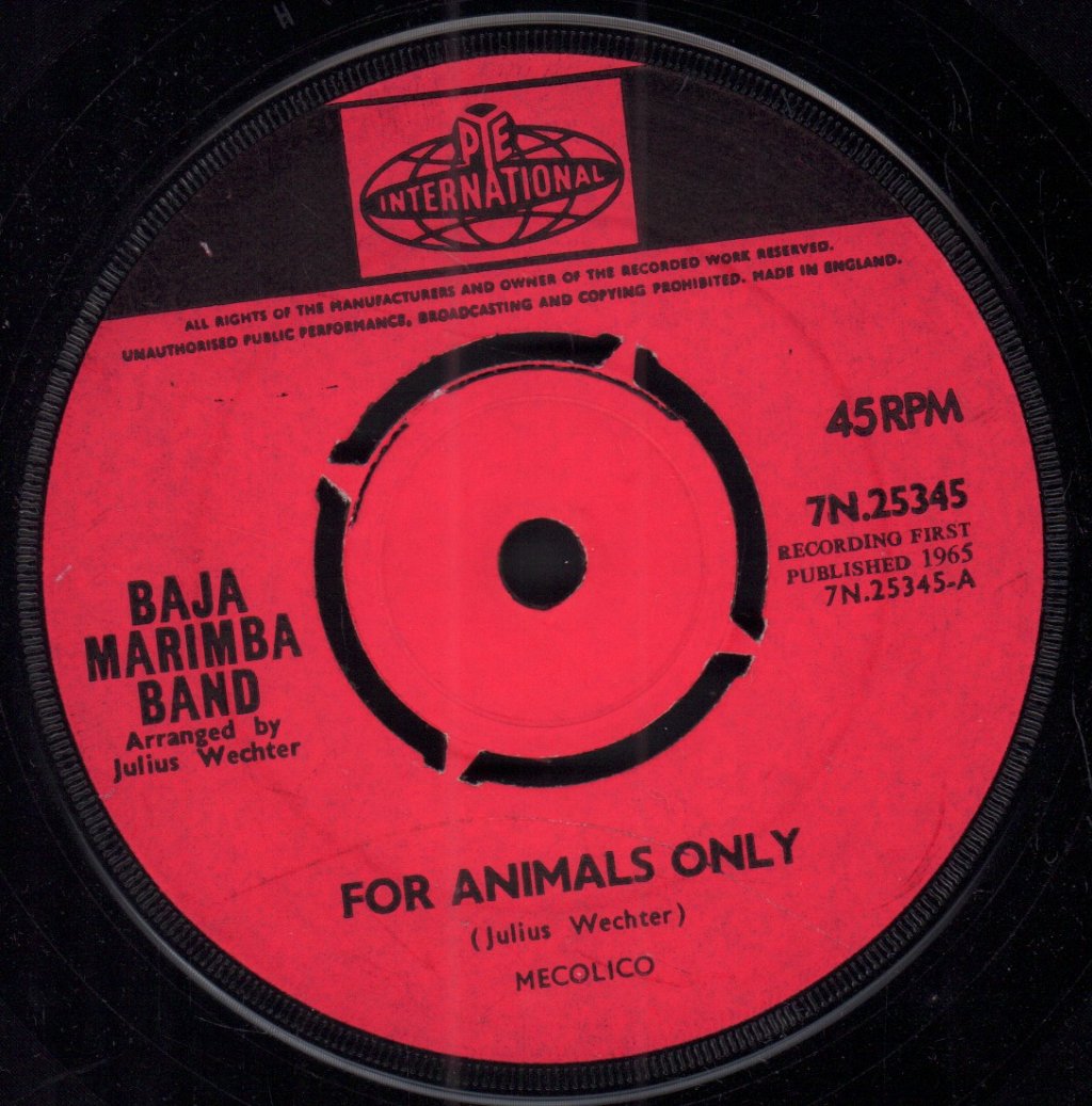 Baja Marimba Band - For Animals Only - 7 Inch