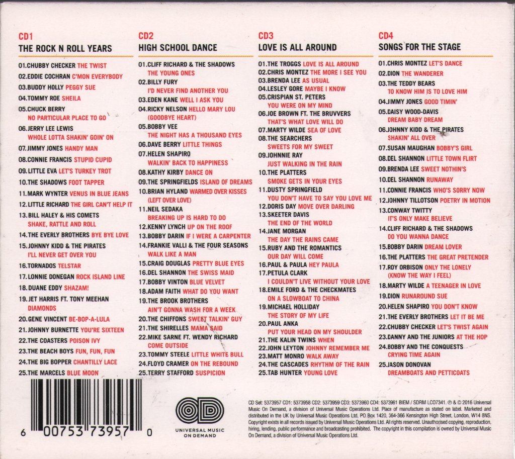 Various Artists - Dreamboats And Petticoats: 10th Anniversary Collection - Cd Set