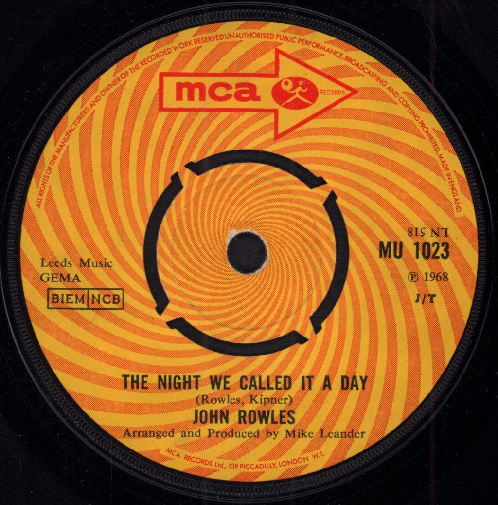 John Rowles - Hush Not A Word To Mary - 7 Inch