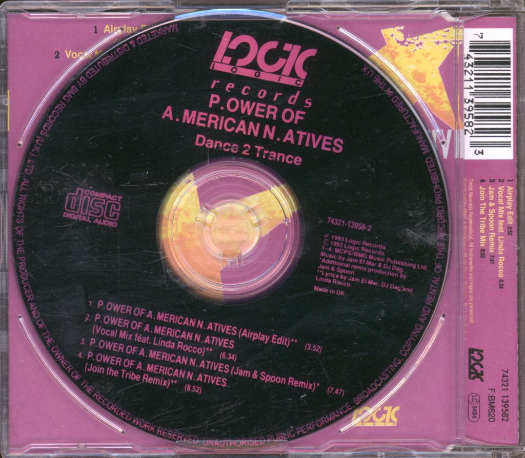 Dance 2 Trance - P.ower Of A.merican N.atives - Cd