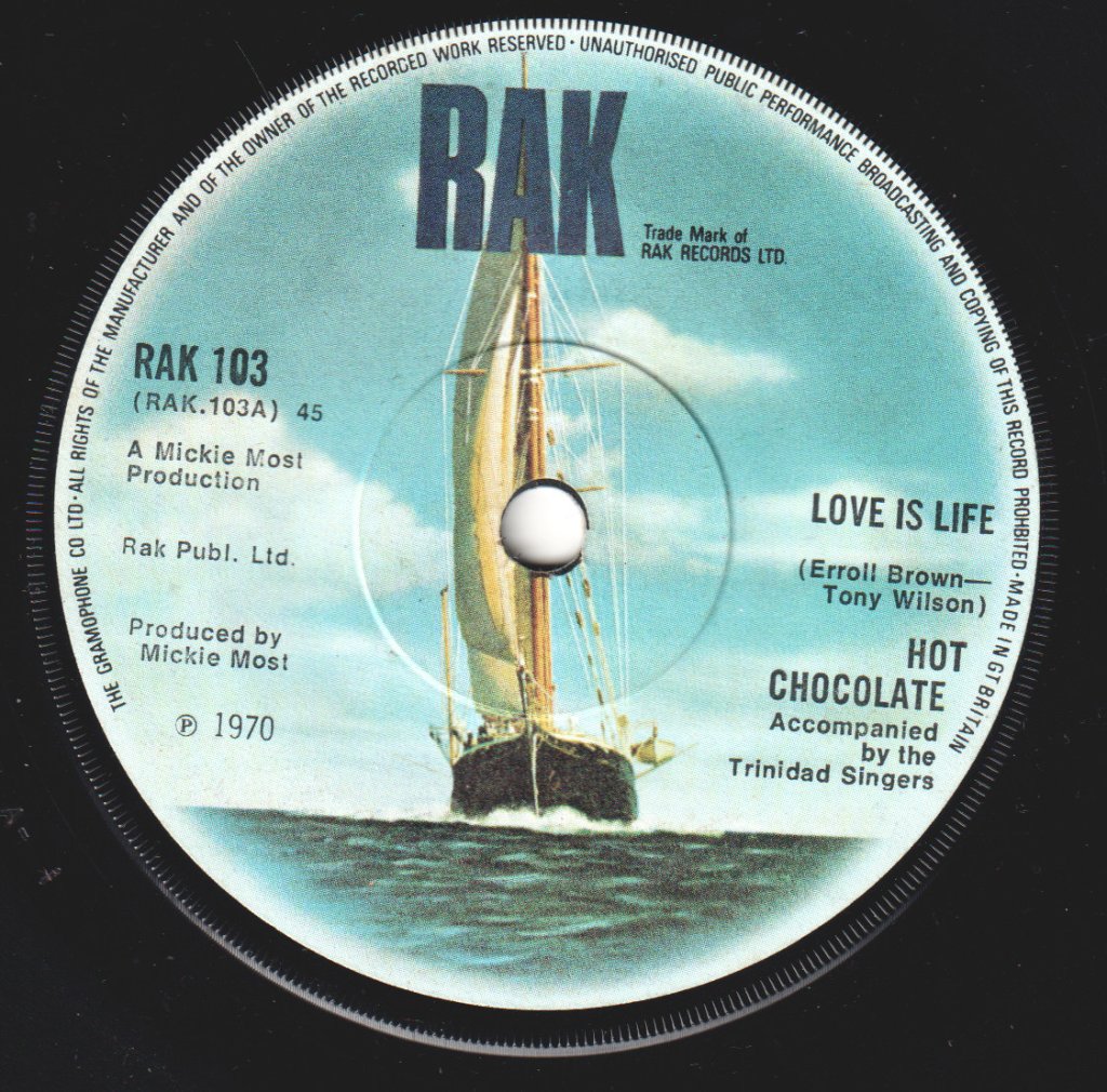 Hot Chocolate - Love Is Life - 7 Inch