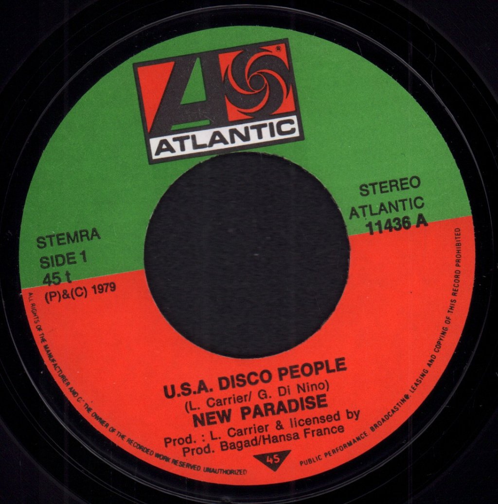 New Paradise - U.s.a. Disco People - 7 Inch