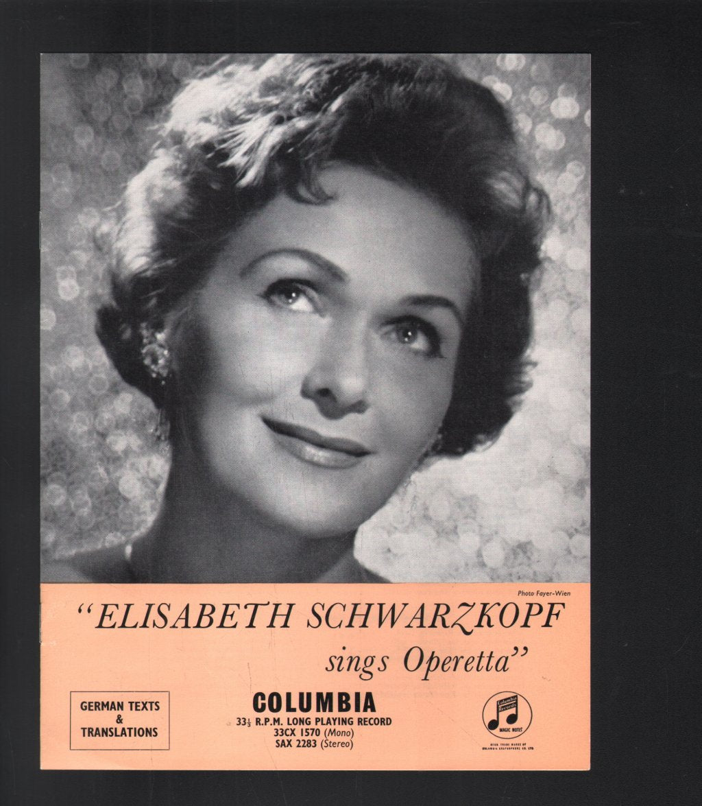 Elisabeth Schwarzkopf / Otto Ackermann / Philharmonia Orchestra - Elisabeth Schwarzkopf Sings Operetta - Lp
