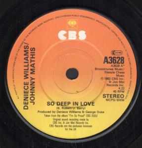 Deniece Williams / Johnny Mathis - So Deep In Love - 7 Inch