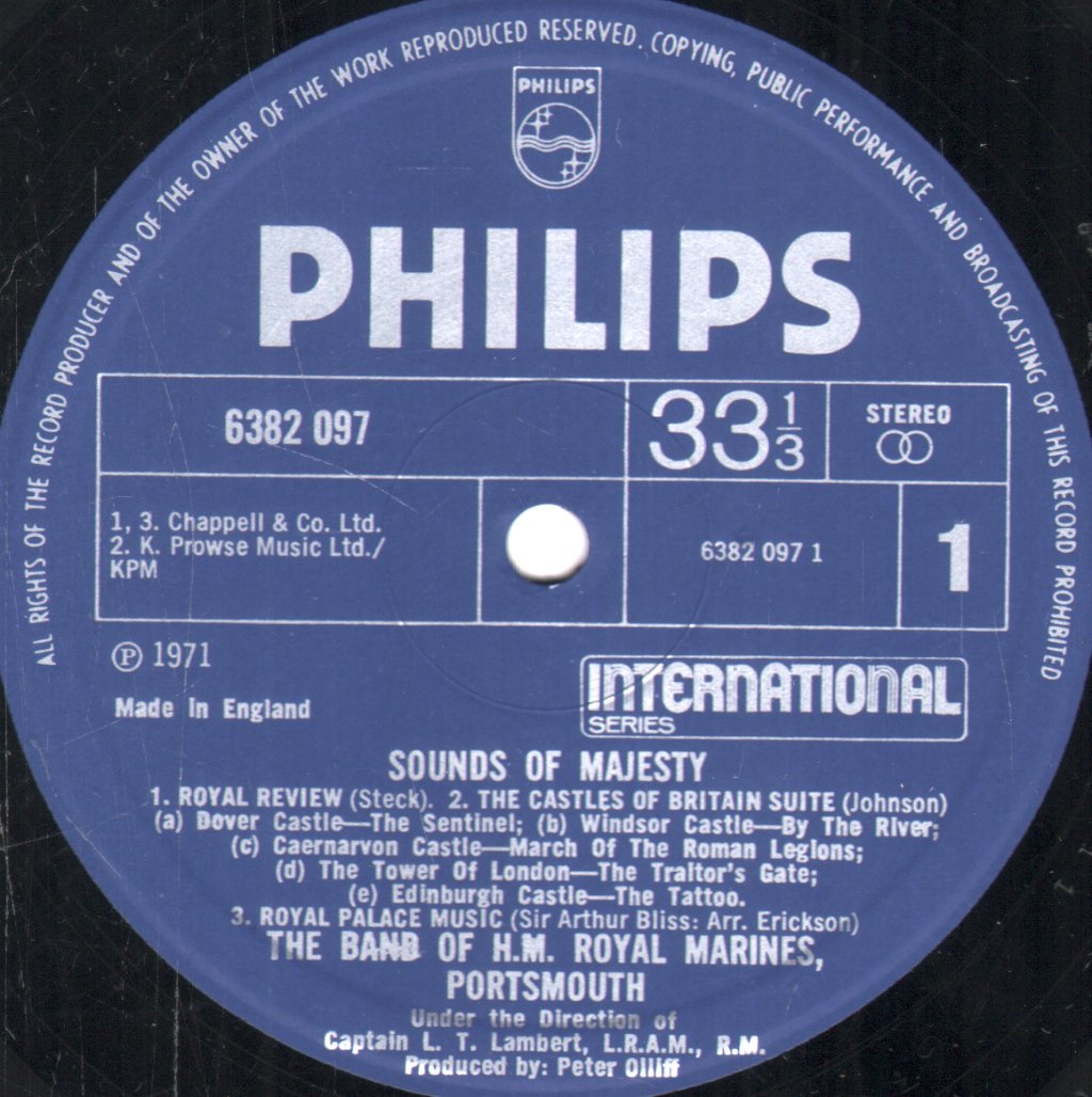 Band Of H.M. Royal Marines, Portsmouth - Sounds of Majesty - Lp