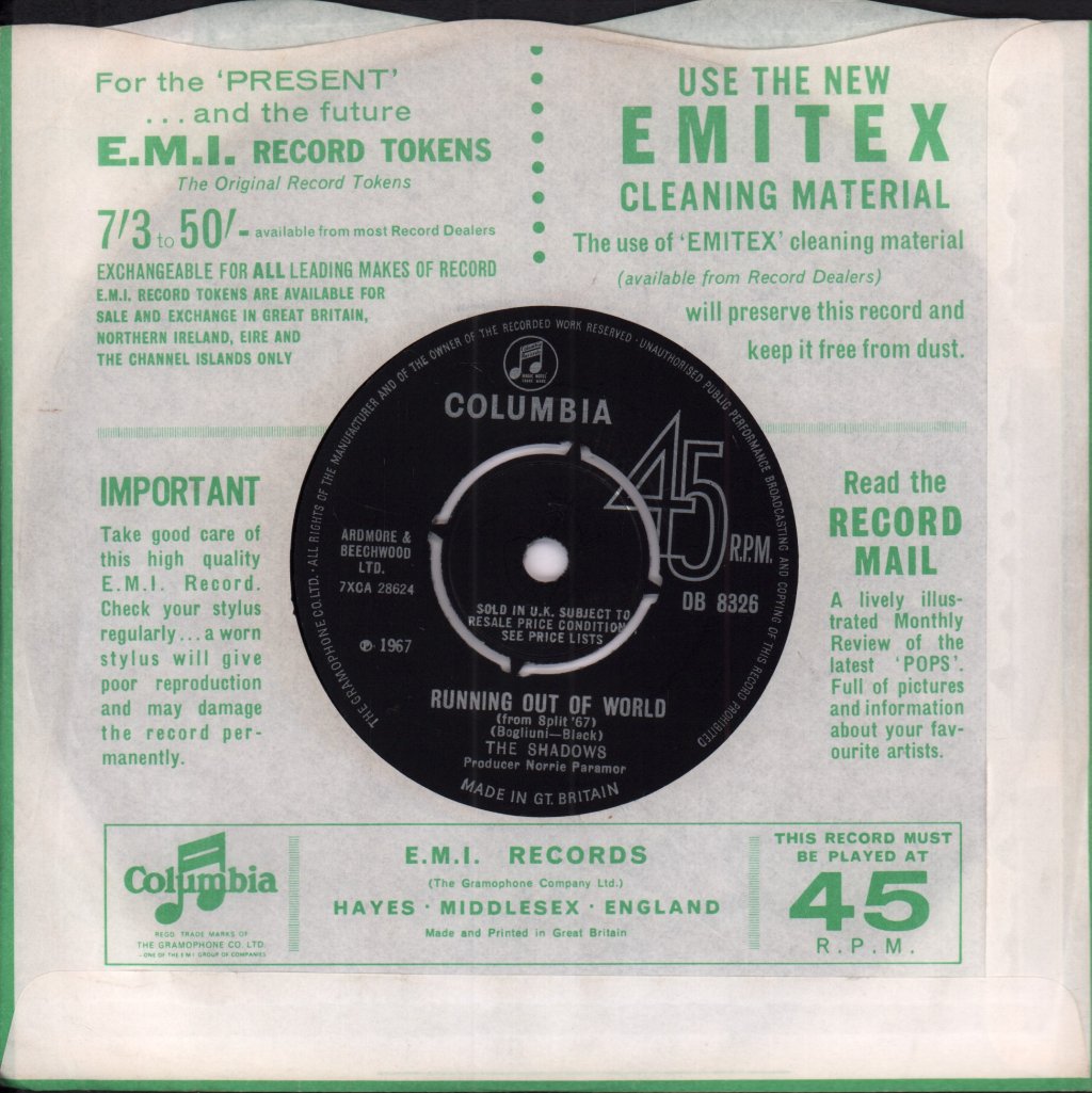 Hank Marvin - London's Not Too Far - 7 Inch