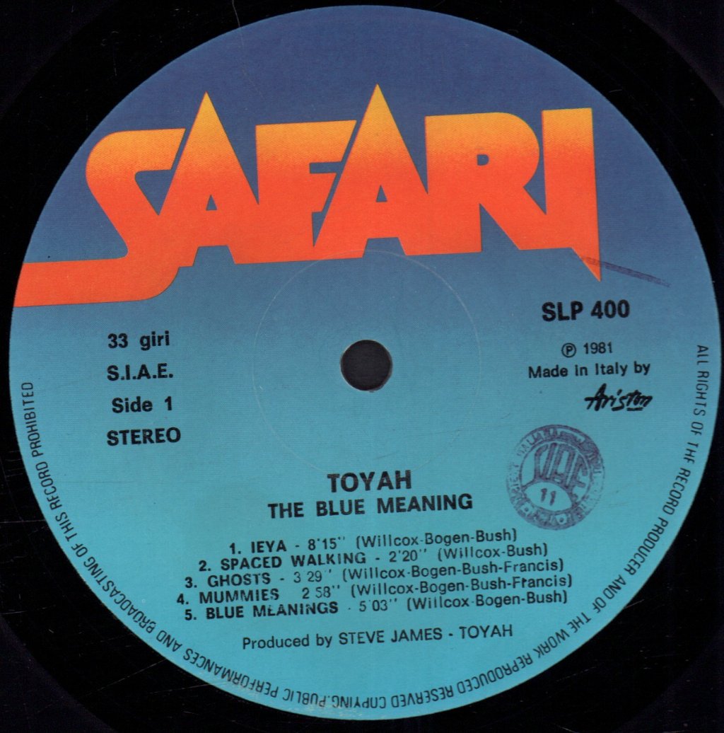 Toyah - Blue Meaning - Lp