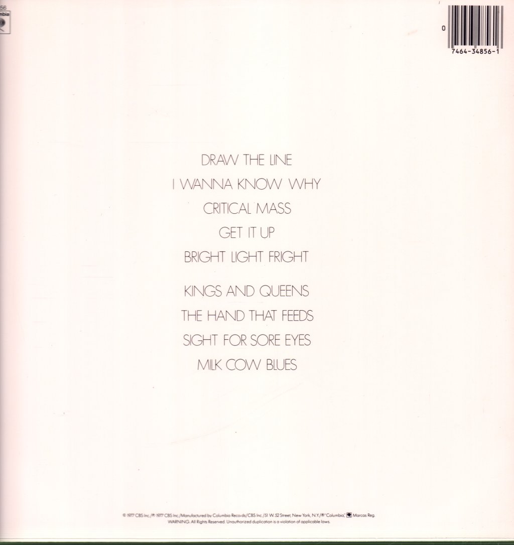 Aerosmith - Draw The Line - Lp