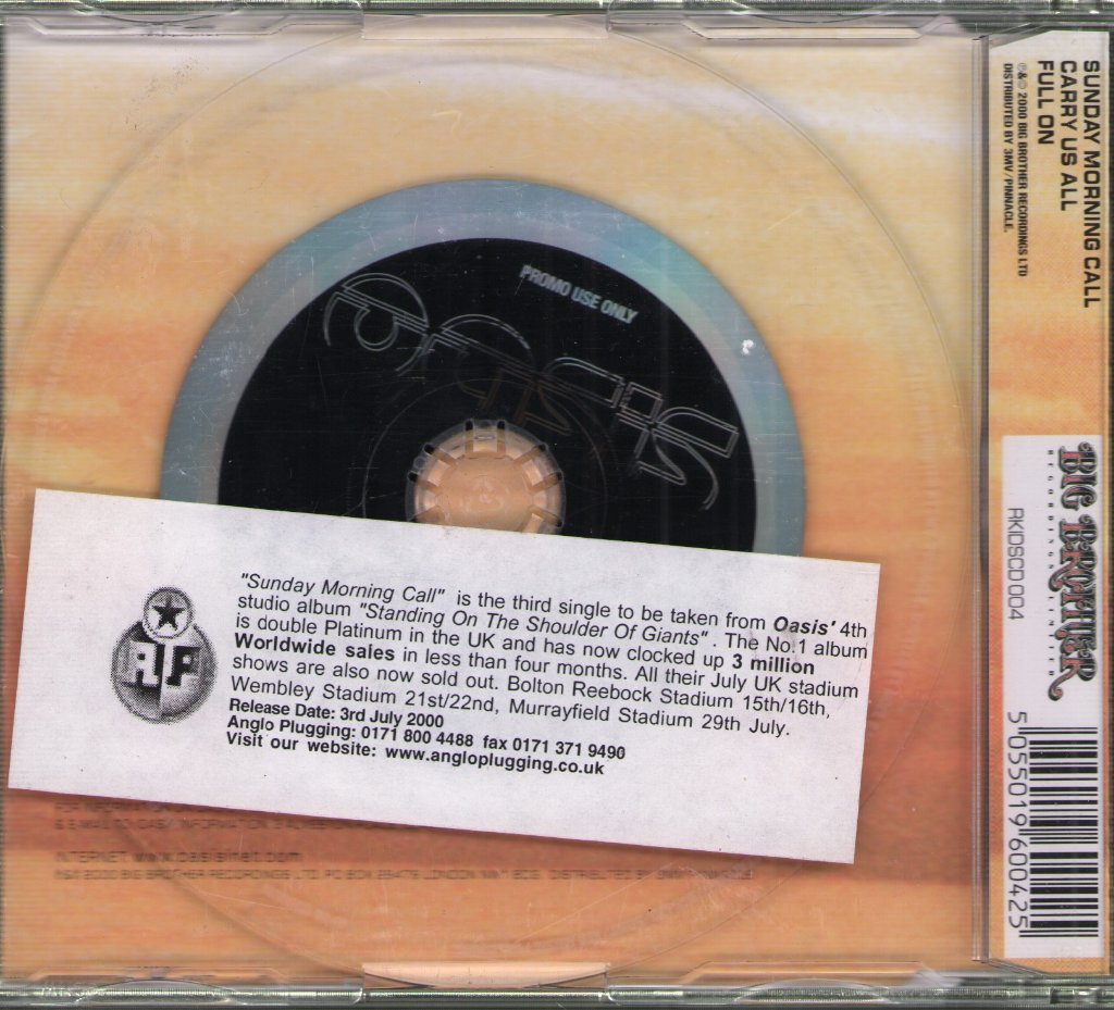 Oasis - Sunday Morning Call - Cd
