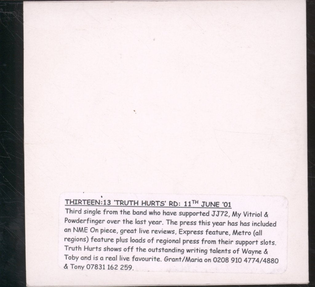 Thirteen:13 - Truth Hurts - Cd