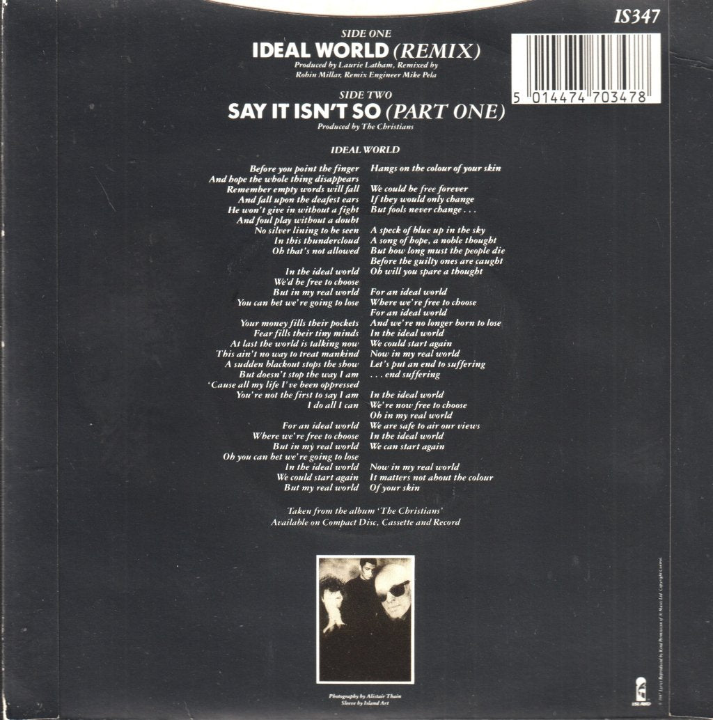 Christians - Ideal World (Remix) - 7 Inch