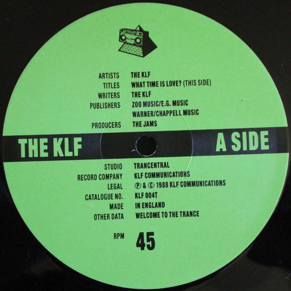 KLF - What Time Is Love? (Pure Trance 1) - 12 Inch